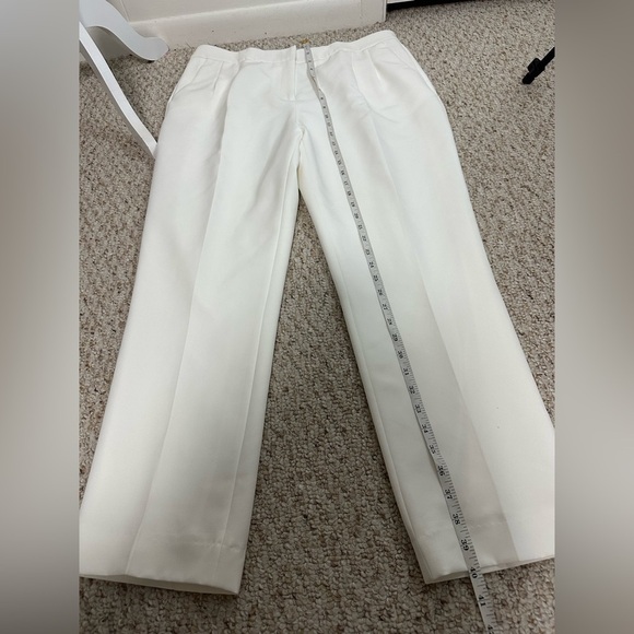 ANTONIO MELANI Crisp White Women's Trousers size 14 - Picture 5 of 6